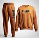 2 Pcs Men's Fleece Printed Track Suit