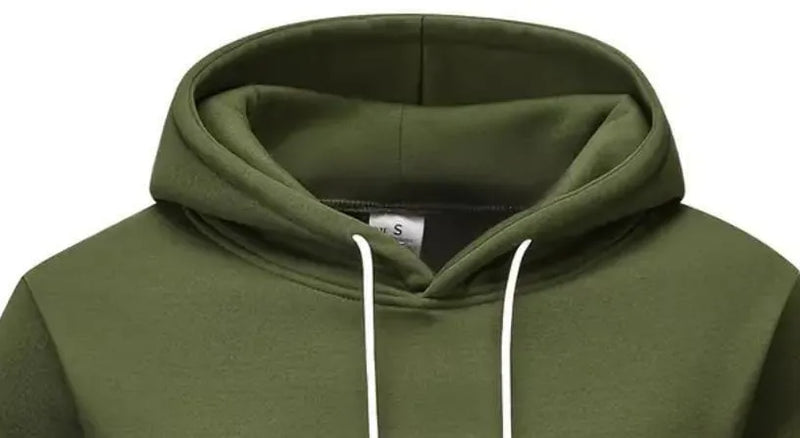 Fleece Plain Hoodie