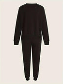 Women’s 2 Pcs Soft Fleece Plain Tracksuit