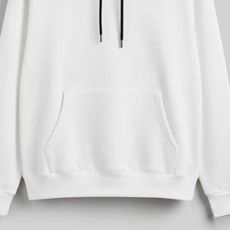 Fleece Plain Hoodie
