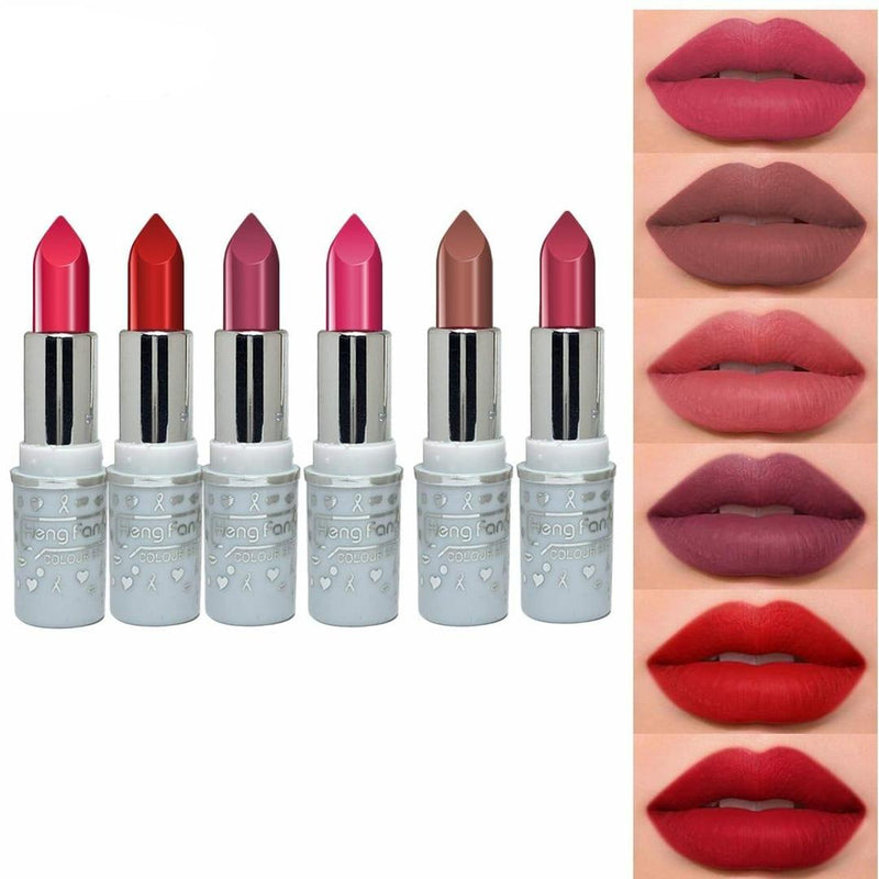 Matte Finish Lipstick - Pack Of 6