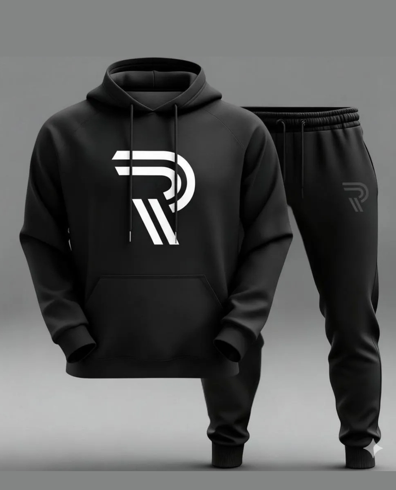 Trendy Printed Hoodie Track Suit for Men