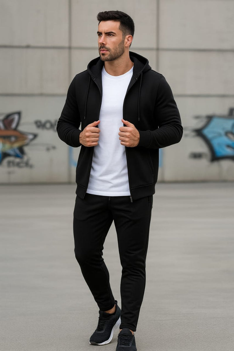 3-Piece Men’s Premium Fleece Tracksuit – Ultra-Soft, Stylish & Winter-Ready